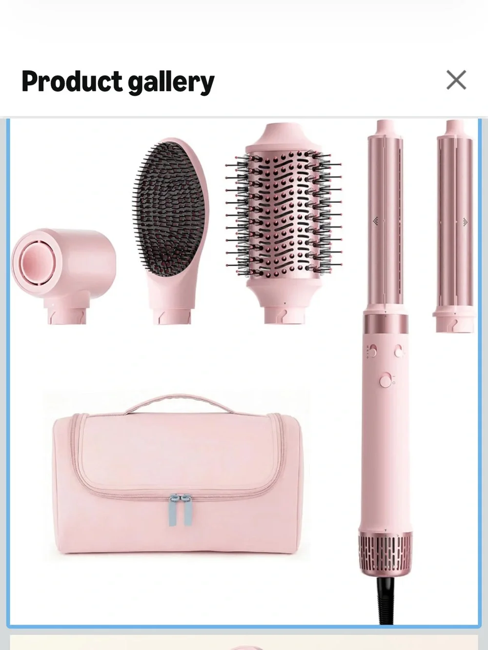 5-in-1 High-Speed Hair Dryer Brush - Pink
